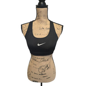 Nike pro dri-fit black workout bra, size small